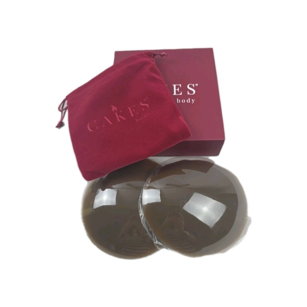 Cakes Body Women's Seamless Sweatproof Grippy Cake Circles Cocoa +DDD NIB